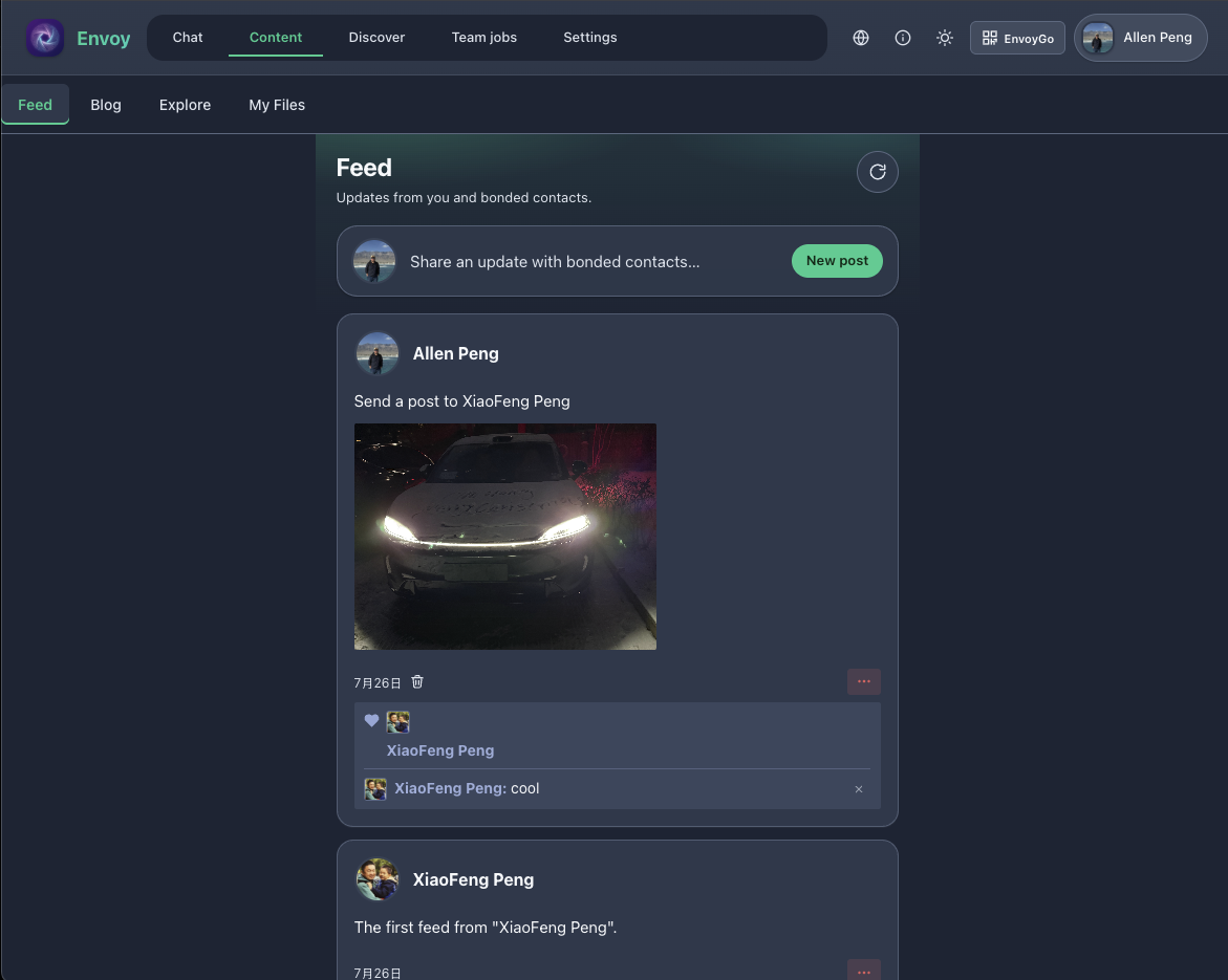 Content feed