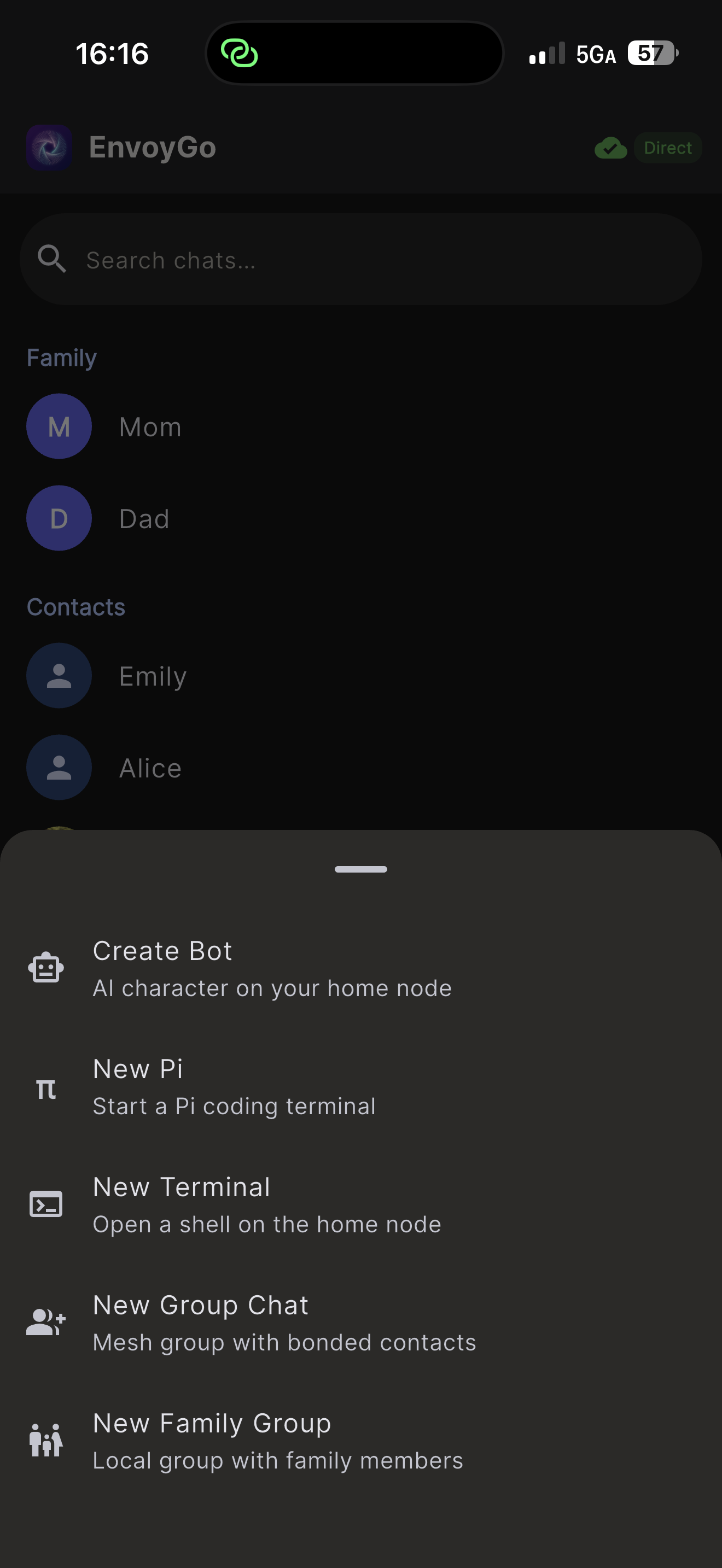 EnvoyGo terminals popup